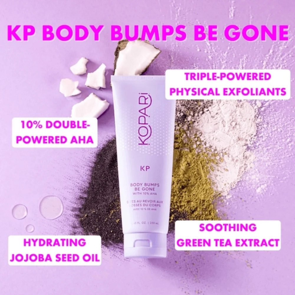 5/$25, Free Gift: Kopari KP Body Bumps Be Gone Scrub w 10% AHA, Jojoba Seed Oil - Picture 2 of 6